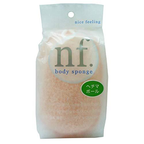 オーエ ボディスポンジ ピンク 約縦14.5×横9.5×奥行5cm nf ヘチマボール 体洗い 泡立...