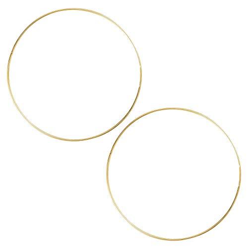 POPETPOP フラワーリースフープフレーム リースベース リング アイアンリング 壁掛け飾り D...