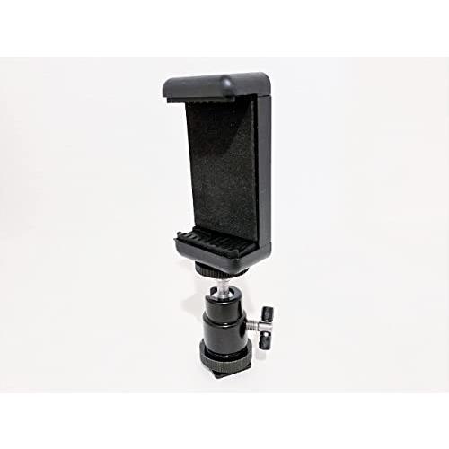 一眼 カメラ ホットシュー スマホ アダプター 自由雲台 スマホホルダー スマホマウント カメラとス...