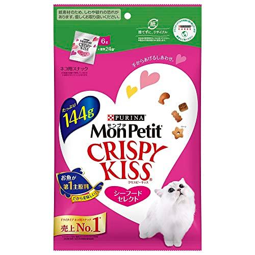 モンプチ クリスピーキッス 猫用おやつ シーフードセレクト 144g