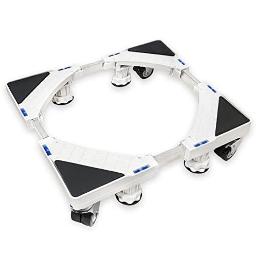 Jutyua洗濯機台洗濯機置台キャスター付き冷蔵庫置台耐荷重500 KG制振性と遮音性4足4二輪防振...