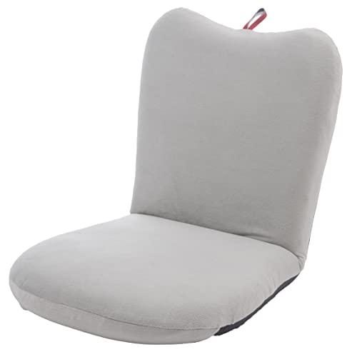 セルタン 座椅子 高反発 リンゴ型 テクノグレー 背部リクライニング 日本製 A254a-647GR...