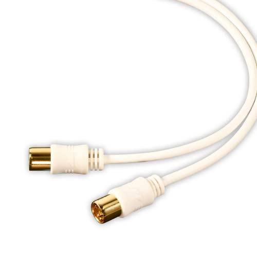 日本アンテナ テレビ接続ケーブル S2C 4K8K対応 5m S型プラグ-S型プラグ ホワイト CS...