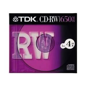 TDK CD-RWデータ用650MB 4倍速10mm厚ケース入り CD-RW74S