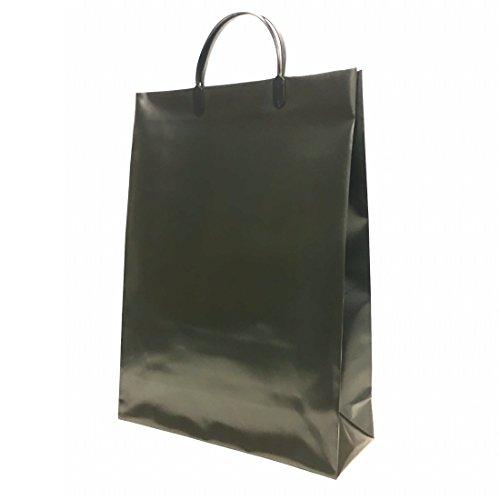 マツシロ 手提げ袋 無地ビニールバッグ BLB-10P クロ 10枚入 Lサイズ