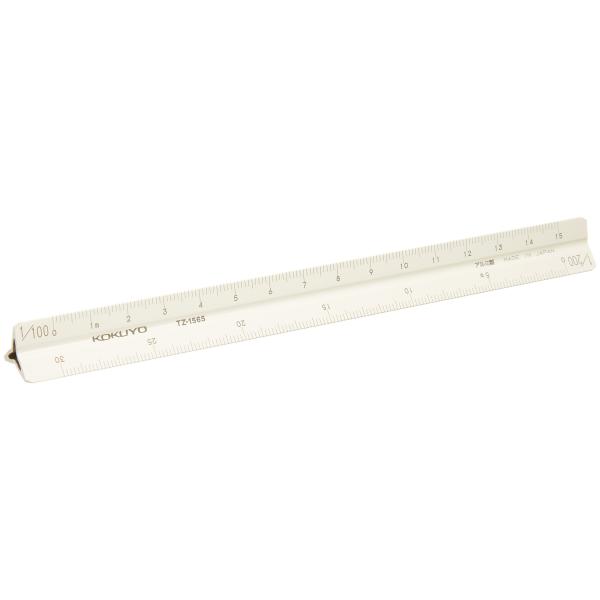コクヨ 三角スケール アルミ ポケット用 15cm TZ-1565