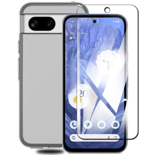 Google Pixel 8a 用のケース + Pixel 8aフィルム日本製素材旭硝子製全面吸着 ...