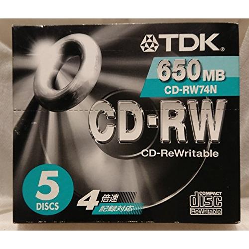 TDK 650MB CD-RW74N 5枚入 5DISCS
