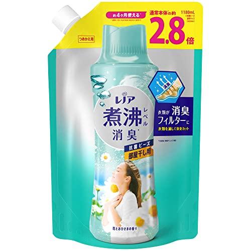 レノア 超消臭 煮沸レベル消臭 抗菌ビーズ 部屋干し 花とおひさまの香り 詰め替え 1,180mL