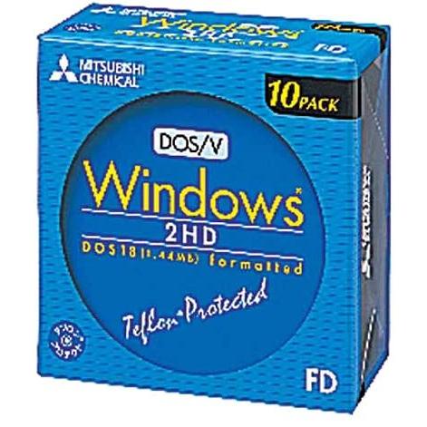 三菱化学 2HDV10 フロッピーディスク10枚/Windows