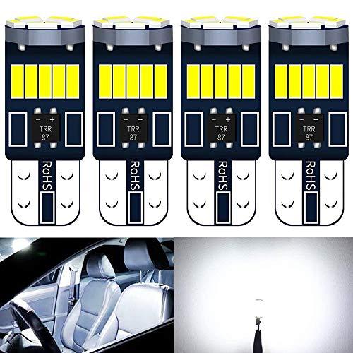 T10 LED ホワイト 爆光 4個 ポジションランプ T10 led キャンセラー内蔵 5W 15...