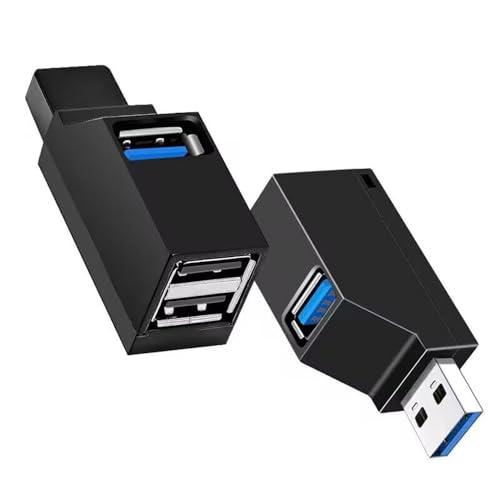 USBハブ USB3.0+USB2.0*2ポート 高速 軽量 携帯便利 ブラック 1個セット usb...