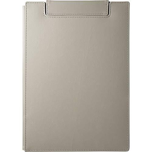 キングジム クリップボード 用箋ばさみ カバー付 合皮 レザフェス U グレー 1932LUクレ