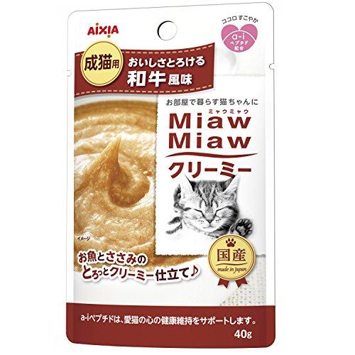 ミャウミャウ MiawMiaw クリーミー 和牛風味 40g×12袋入り
