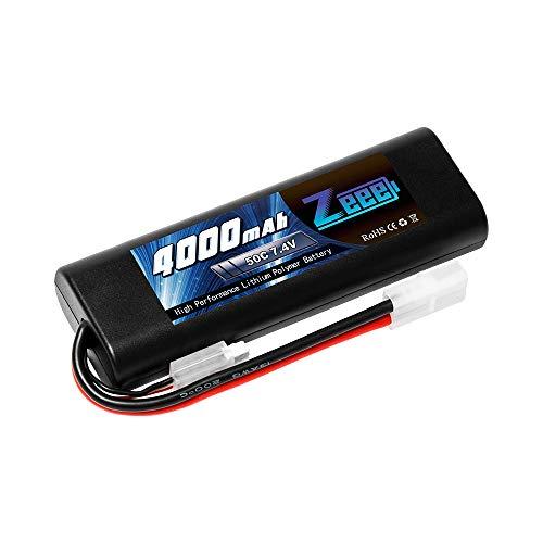 ゼエエ Zeee 2S 7.4V 4000mAh 50C TAMIYAプラグ付き リポバッテリー 大...