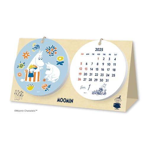 新日本カレンダー 2025年 カレンダー 卓上 ムーミン NK4111
