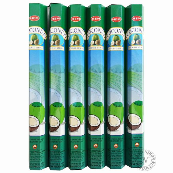 【限定特別価格】「HEM六角香６個入りココナッツ」【送料無料/メール便】【日時指定不可】ヘム COC...