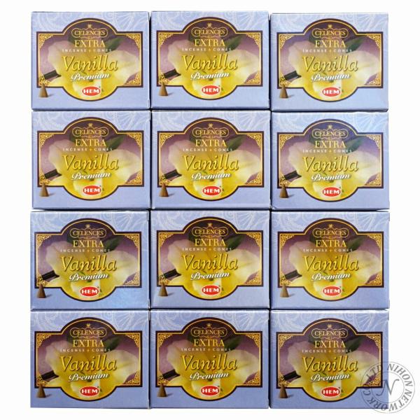 【限定特別価格】「HEM コーン香12個入り エキストラバニラ」【送料無料/メール便】【日時指定不可...