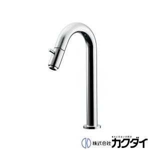 カクダイ（KAKUDAI） 泡沫立形自在水栓 700-765-13 蛇口 : 施主の