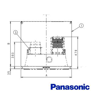 Panasonic（パナソニック） 同時給排ユニット レンジフード部材 75cm幅