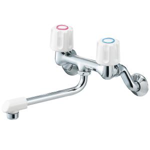 ミズタニバルブ キッチン用水栓 台付シングルレバー混合栓 MK535