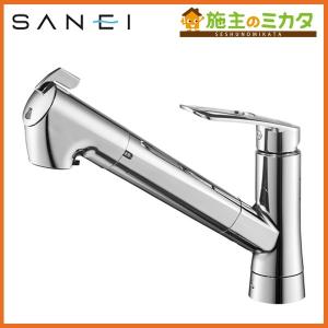 □SANEI シングル浄水器付ワンホールスプレー混合栓 （品番