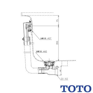 TOTO 台付自動水栓（スパウト部、ワンプッシュ） 【品番：TLE28005J
