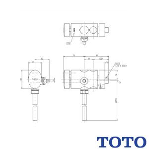 TOTO 小便器フラッシュバルブ TG600PL 13mm 寒冷地用 トイレ