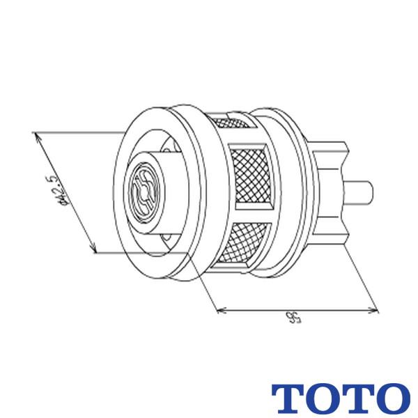 ▲TOTO ピストンバルブ部 THJ20R TV760型 TV860型用 水道水 再生水共用
