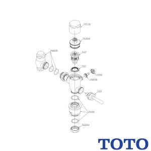 TOTO ハンドル部  THY305S  (T150型用) 2個セット TOTO TOTO,THY305S,ハンドル部,大便フラッシュバルブ用(旧タイプ