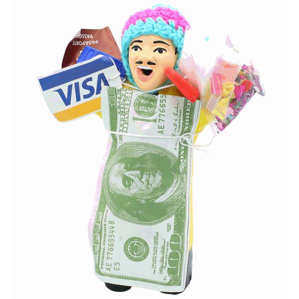 【金運・恋愛運・良縁・仕事運・全体運】【ペルー産】 福の神　開運　エケコ エケッコー 人形ハート型付...