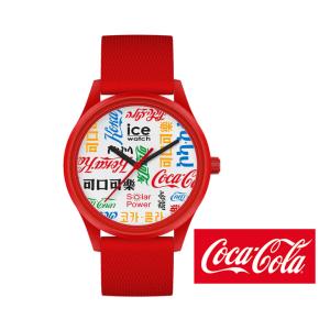 アイスウォッチ ICE WATCH コカ・コーラ コラボレーション ソーラー 腕時計 世界限定1200本モデル アイコニック レッド 40mm 019620 正規品 送料無料｜e-shop-seikodo