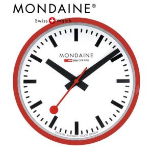 モンディーン MONDAINE ウォールクロック レッド 壁掛け時計 A990.CLOCK.11SBC 正規品 送料無料｜時計・宝石・眼鏡の生巧堂