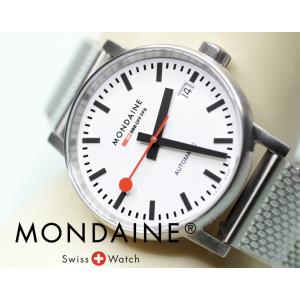 モンディーン MONDAINE 腕時計 エヴォ2 Evo2 自動巻き 35mm ステンレスケース メッシュメタルバンド MSE.35610.SM 正規品 送料無料｜e-shop-seikodo