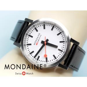 モンディーン MONDAINE 腕時計 Stop2Go ストップ・トゥ・ゴー ホワイト文字盤 34m...