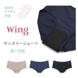 ウイング サニタリーショーツ 羽付きナプキン対応 ふつう 生理用 環境配慮 M L｜e-sitagi