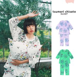 LLサイズ ツモリチサト パジャマ 夏 涼しい 綿 ウエスタンサークル ブランド かわいい 7分袖 かぶり tsumori chisato SLEEP｜e-sitagi