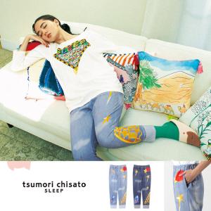 ツモリチサト ボトム まるでデニム スウェット 綿100％ エジプト ML ブランド かわいい 春夏 tsumori chisato SLEEP｜e-sitagi