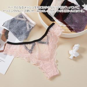 Tバック ショーツ レース レディース 下着 ...の詳細画像4