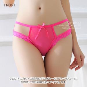 Tバックショーツ レディース シースルー 透け...の詳細画像1