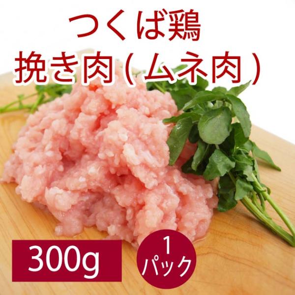 鶏肉 国産 チキンボール ハンバーグ 千葉産直サービス つくば鶏 挽き肉(ムネ肉) 300g