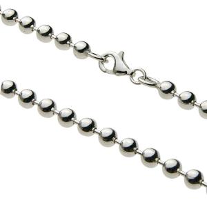ネックレス メンズ シルバー925 ボールチェーン 40cm 6mm シルバー