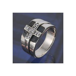 指輪 メンズ ジルコニア クロス シルバー925 リング メンズ シルバーリング シルバーアクセサリー fr0457｜e-standard