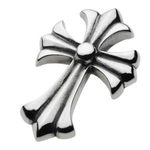 クロス フレア ネックレス ペンダント トップ チャーム シルバー