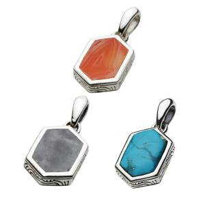 ターコイズ シルバー ペンダント 約3cm ネックレス シルバー925 メンズ レディース ペンダント チェーン