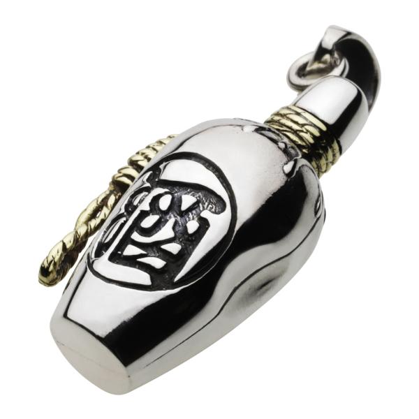 シルバーペンダント メンズ ドラゴン 徳利 シルバー925 ペンダントトップ シルバーアクセサリー ...