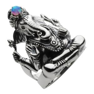 指輪 メンズ シルバー925 ガネーシャ リング メンズ シルバーリング silver925 シルバーアクセサリー fr0202