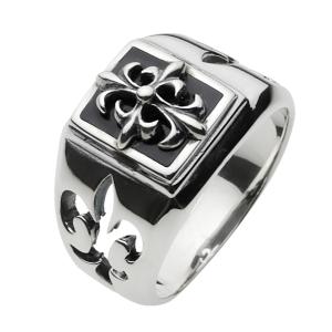 WEIRDO サイズ23,25,27号 ウィアード CROSS RING SILVER925 アイアン