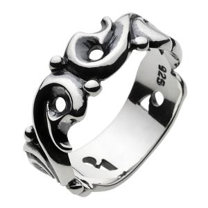指輪 メンズ シンプル ウェーブ シルバー925 リング メンズ シルバーリング silver925 シルバーアクセサリー fr0275｜e-standard