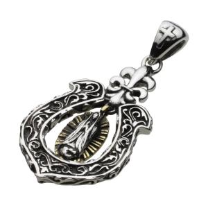 クロス フレア ネックレス ペンダント トップ チャーム シルバー